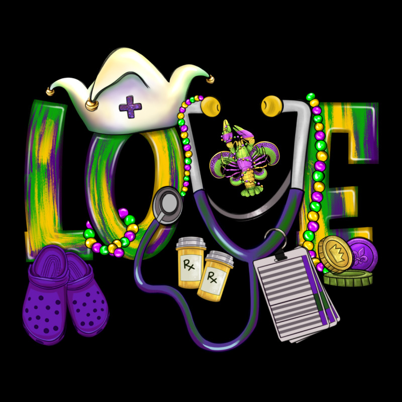 Mardi Gras Love Nurse Urban Hoodie by BundleAndBundleShop | Teevron