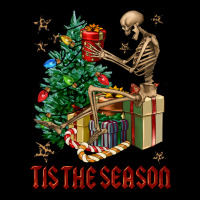 Skeleton Tis The Season Zipper Hoodie | Teevron