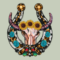 Western Horseshoe Skull Long Sleeve Tee | Teevron