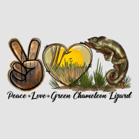Peace Love Green Chameleon Lizard Premium Sweatshirt | Teevron