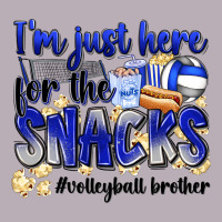 Im Just Here For The Snacks Volleyball Brother Vintage Tee | Teevron