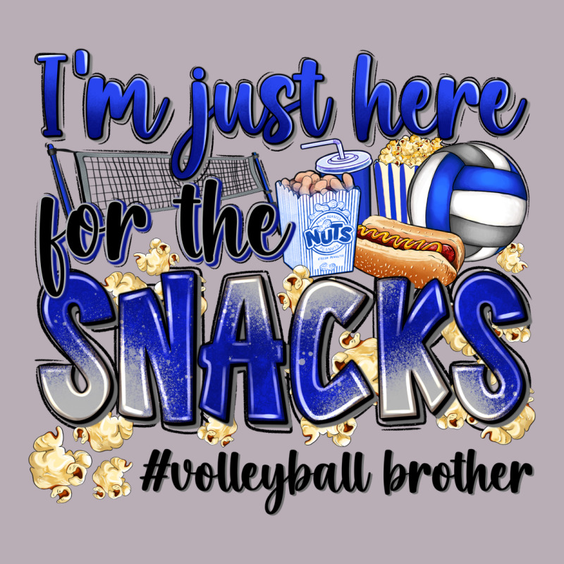 Im Just Here For The Snacks Volleyball Brother Vintage Tee by Zillion Design Studio | Teevron