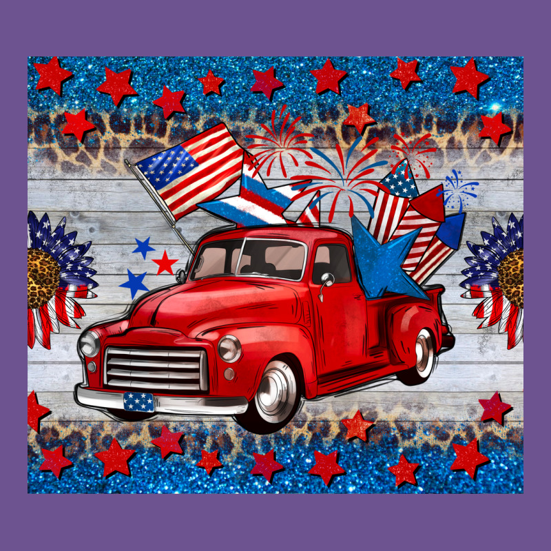 American Truck 4th Of July Tumbler Vintage Tee by BarkalooDesign | Teevron