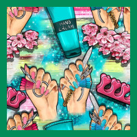 Hand Cream And Nail Tools With Serape And Glitter Seamless Pattern Bbs Urban Hoodie | Teevron