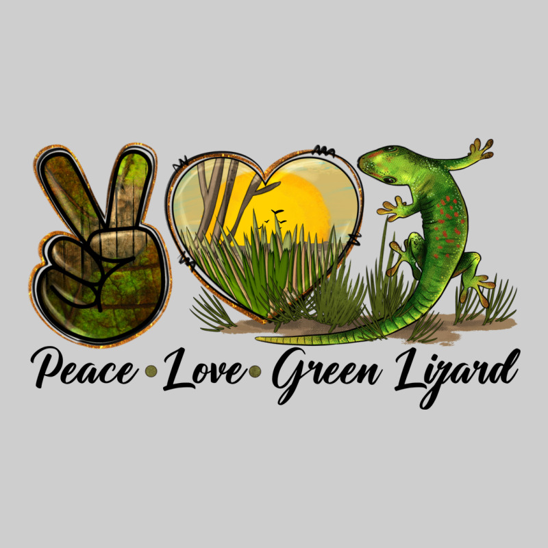 Peace Love Green Lizard Premium Sweatshirt by LillyAllenDesigns | Teevron