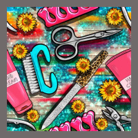 Nail Art Tools And Hand Cream With Serape And Turquoise Glitter Seamle Urban Hoodie | Teevron