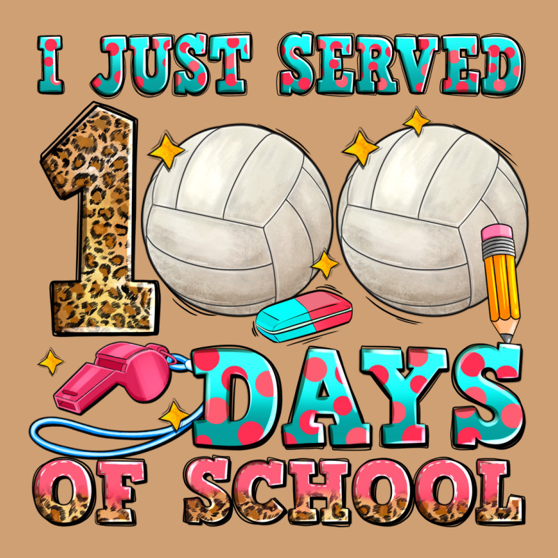 I Just Served 100 Days Of School Volleyball Vintage Tee by Zillion Design Studio | Teevron