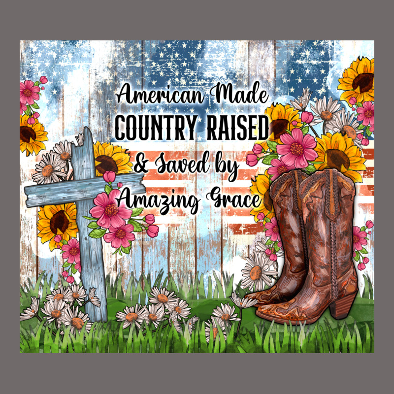 Christian Western American Made Country Raised Urban Heavy Tee by Zillion Design Studio | Teevron