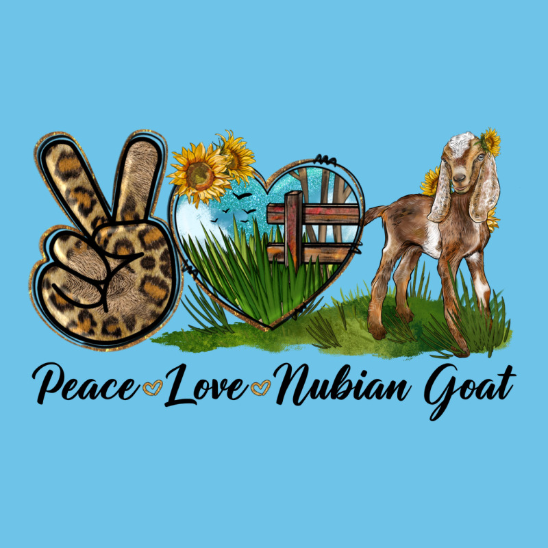 Peace Love Nubian Goat Premium Sweatshirt by LillyAllenDesigns | Teevron