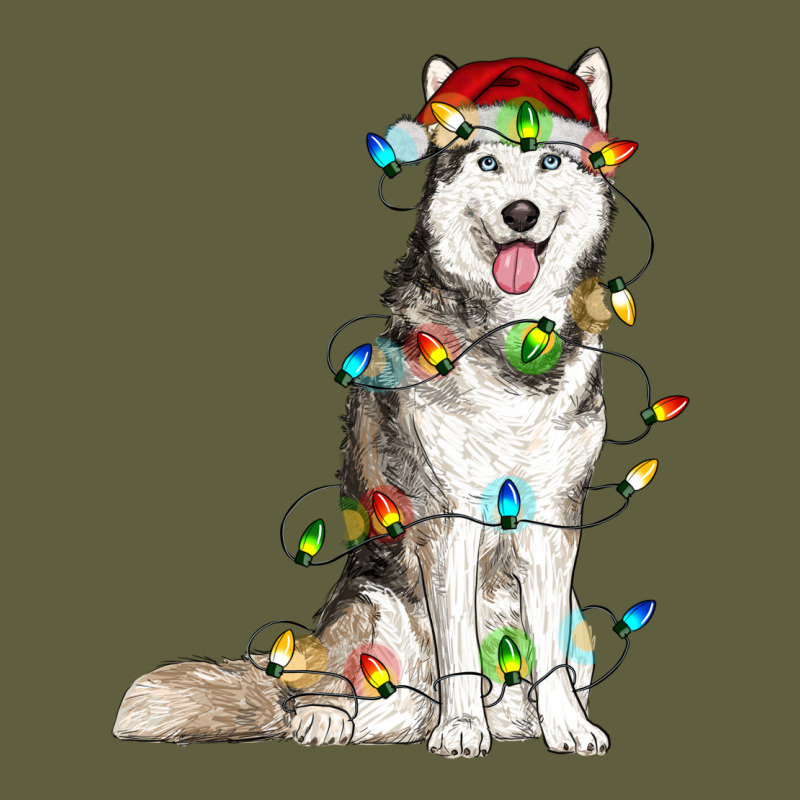 Husky Christmas Lights Vintage Tee by RanaPortraitStore | Teevron
