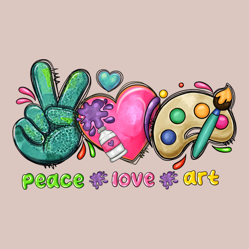 Peace Love Art Premium Hoodie by NancyCooperArtShop | Teevron