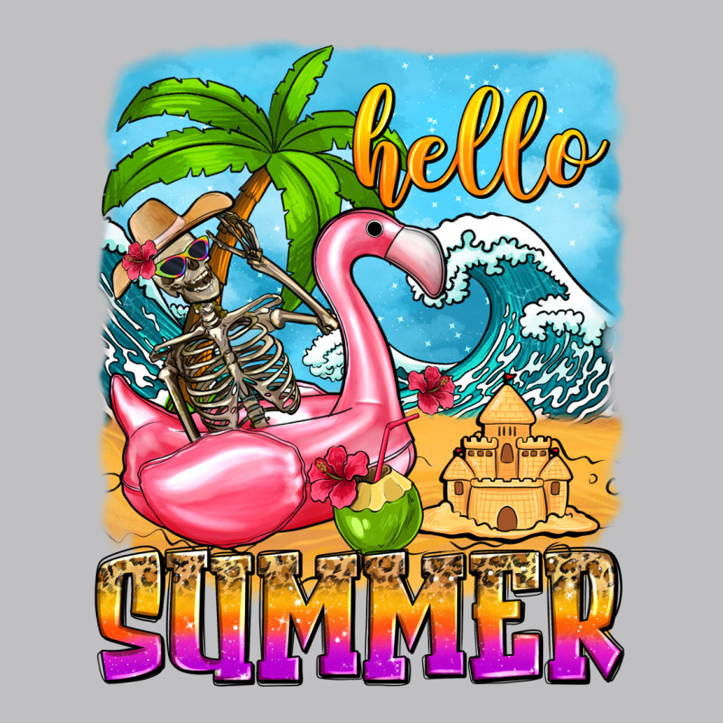 Hello Summer Skeleton Long Sleeve Tee by Zillion Design Studio | Teevron