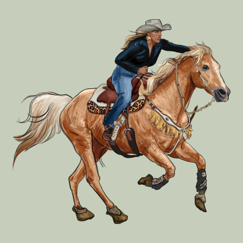 Horse Body With Cowgirl Long Sleeve Tee by RanaPortraitStore | Teevron