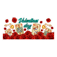 valentines day with playing cards | Teevron