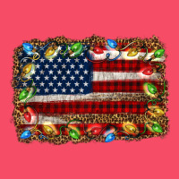 Christmas American Flag Background Premium Sweatshirt | Teevron