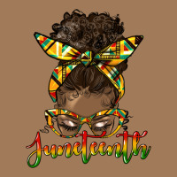 Juneteenth Black Woman Messy Bun Classic Tee | Teevron