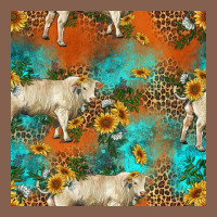 Western Charolais Cow Seamless Pattern Zipper Hoodie | Teevron