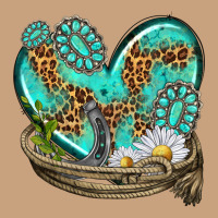 Turquoise Western Heart With Horseshoe Vintage Tee | Teevron