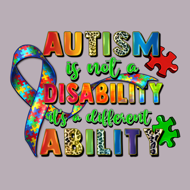 Autism Is Not A Disability Its A Different Ability Vintage Tee by Zillion Design Studio | Teevron