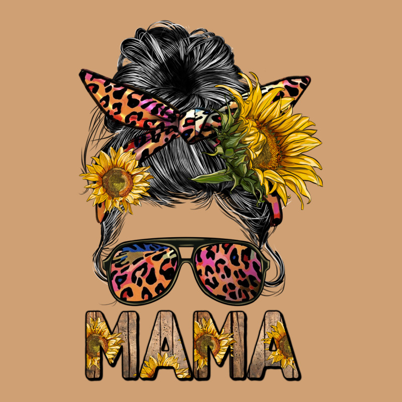Mess Bun Mama Sunflowers Vintage Tee by BarkalooDesign | Teevron