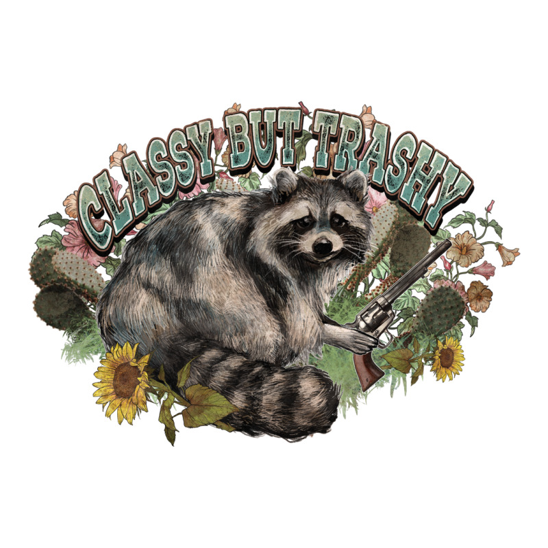 Classy But Trashy Racoon Premium Sweatshirt by NancyCooperArtShop | Teevron