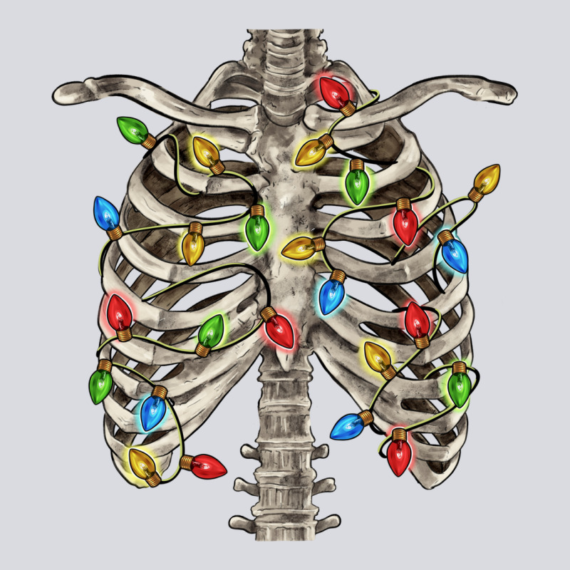 Christmas Rib Cage Zipper Hoodie by FaDigitalArtStudio | Teevron