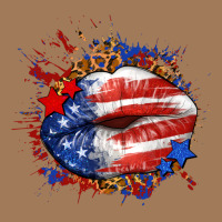 Leopard American Flag Lips Classic Tee | Teevron