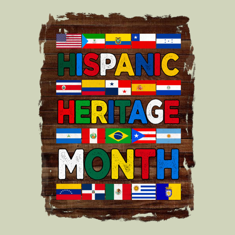 Hispanic Haritage Month Flags With Background Heavyweight Hoodie by BundleAndBundleShop | Teevron