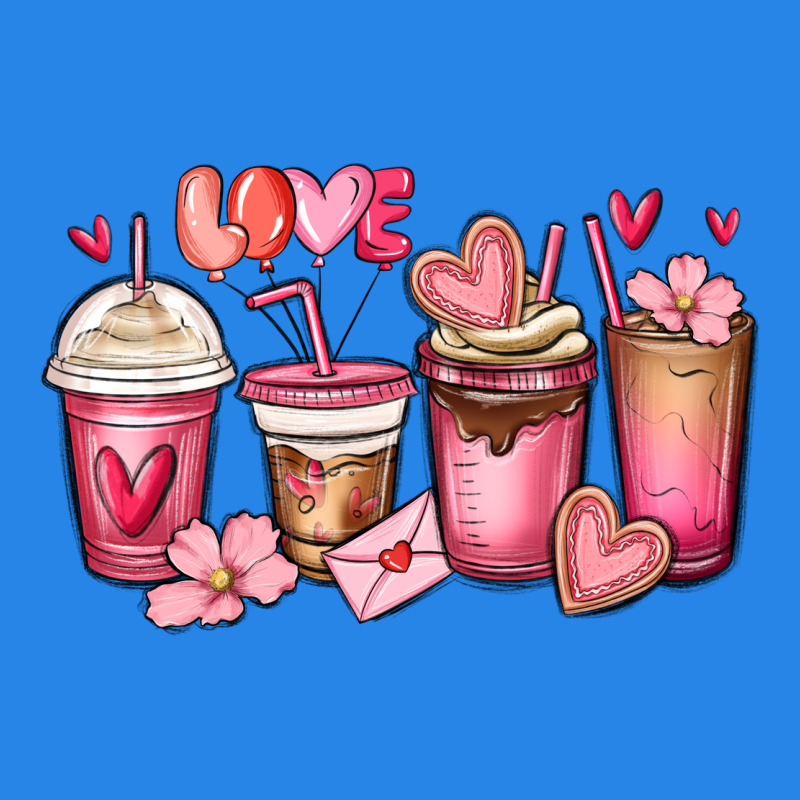 Valentines Day Coffee Cups Premium Hoodie by MaliasSmallBusiness | Teevron