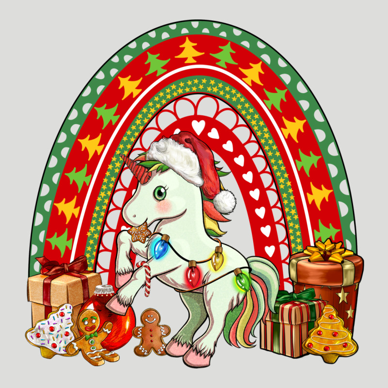 Christmas Unicorn Rainbow Zipper Hoodie by FaDigitalArtStudio | Teevron