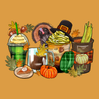 Thanksgiving Coffee Cups Urban Heavy Tee | Teevron