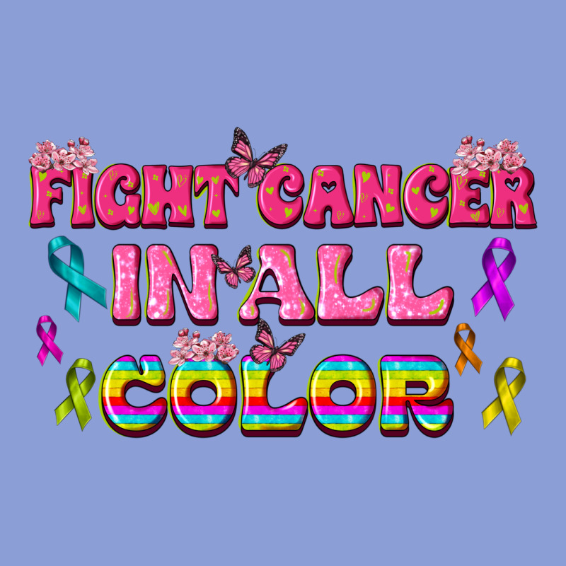 Fight Cancer In All Color Long Sleeve Tee by texasbilliewilder | Teevron