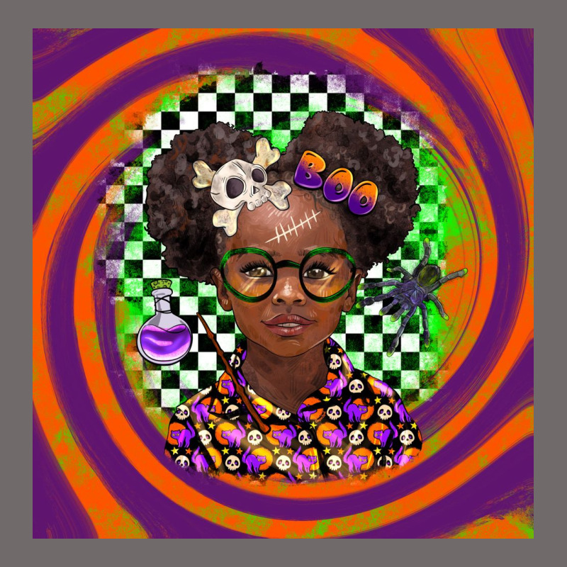 Halloween African Girl Urban Heavy Tee by BarkalooDesign | Teevron