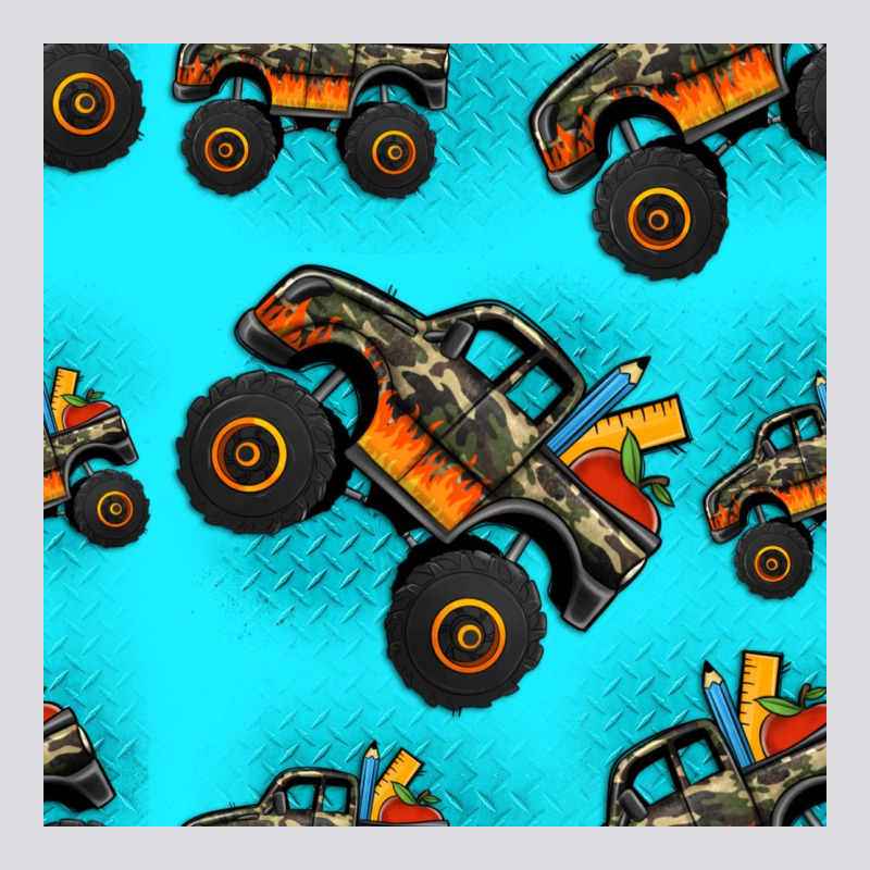 Monster Truck Pre Teen Seamless Pattern Zipper Hoodie by HRA Design Shop | Teevron