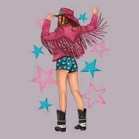 Western Pink With Stars And Cowgirl Vintage Tee | Teevron