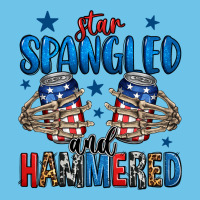 Star Spangled And Hammered Skeleton Hand Premium Sweatshirt | Teevron
