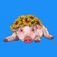 Baby Pig With Sunflower Headband Classic Tee | Teevron