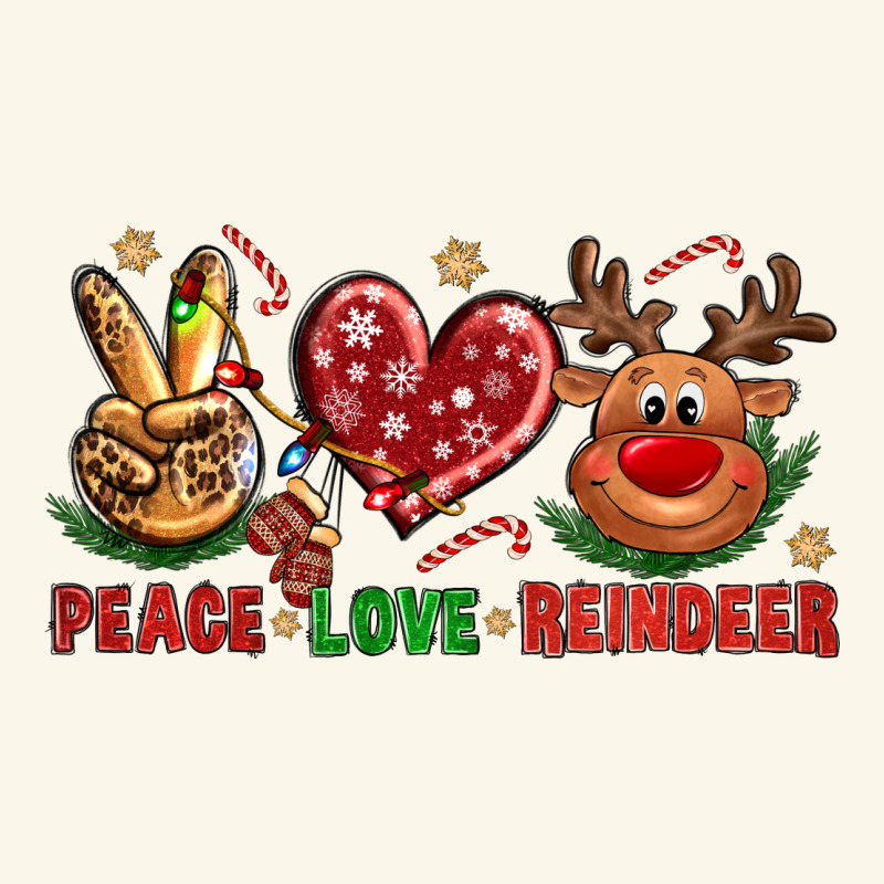 Peace Love Reindeer Christmas Premium Hoodie by NancyCooperArtShop | Teevron