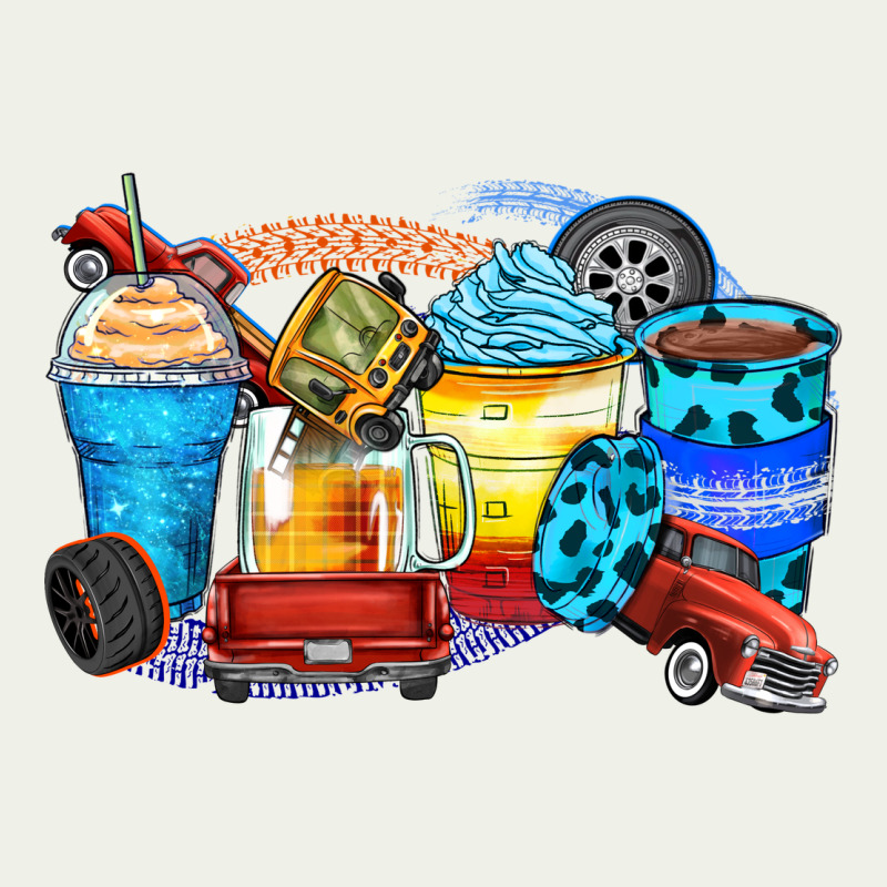 Truck Coffee Cups Urban Heavy Tee by Zillion Design Studio | Teevron