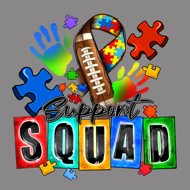 American Football Support Squad Autism Vintage Tee by Zillion Design Studio | Teevron