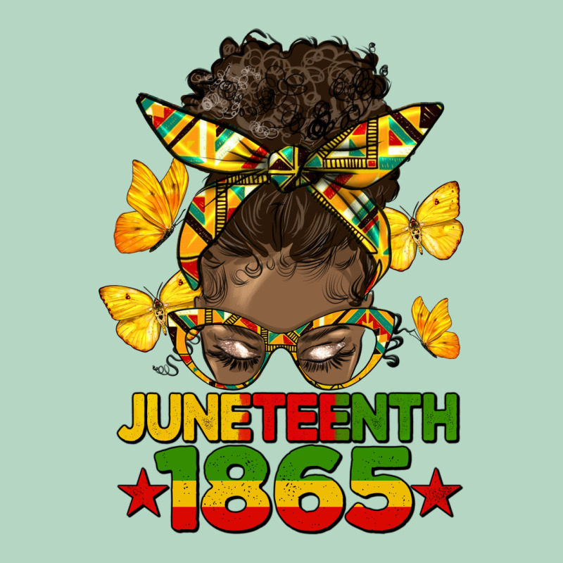 Juneteenth 1865 Afro Bun Classic Tee by HRA Design Shop | Teevron