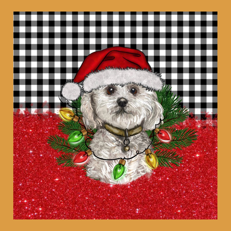 Christmas Bichon Frise Dog Urban Heavy Tee by BarkalooDesign | Teevron