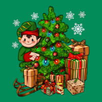 Christmas Elf With Gift Urban Hoodie | Teevron