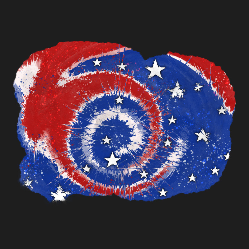 Patriotic Tie Dye Background 4th Of July Classic Tee by CowGirlArtShop | Teevron