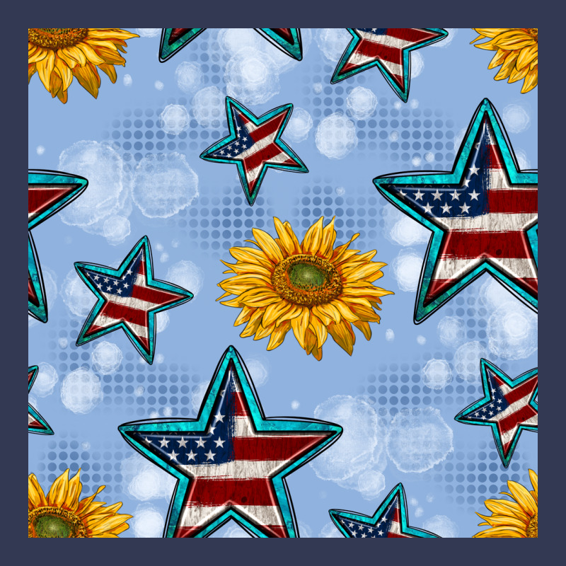 Patriotic Stars And Sunflower Heavyweight Hoodie by BundleAndBundleShop | Teevron