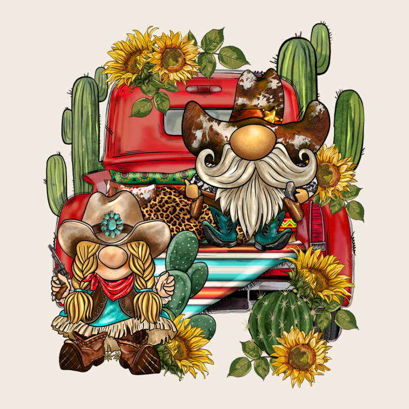 Western Gnome Truck Cactus Sunflower Premium Sweatshirt by BarkalooDesign | Teevron