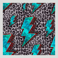 Turquoise Lightning Bolt Seamless Pattern Zipper Hoodie | Teevron
