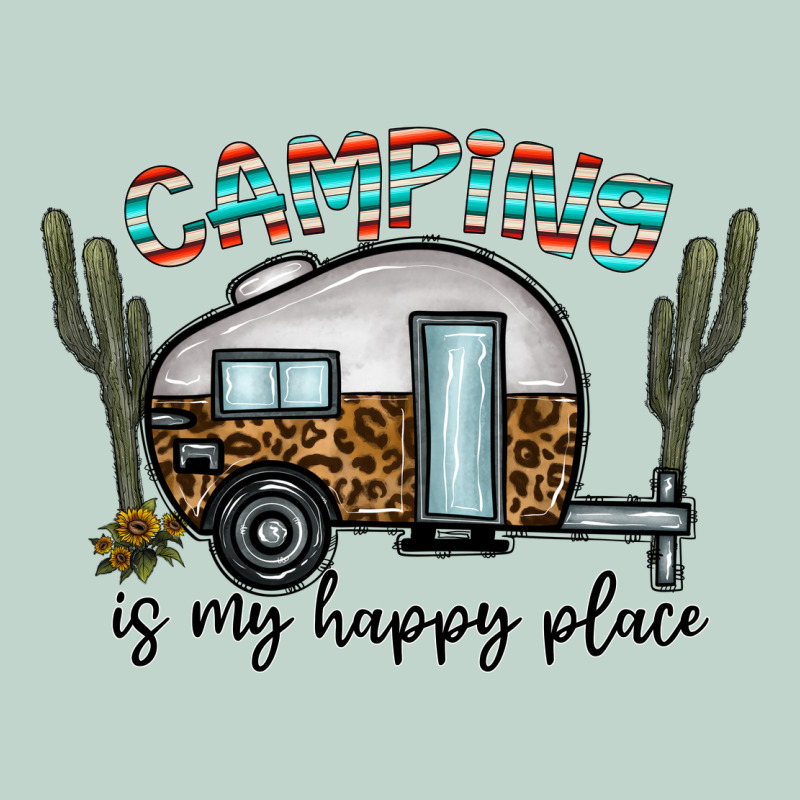 Camping Is My Happy Place Zipper Hoodie by CowhideDigitalArt | Teevron