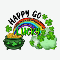 Happy Go Lucky Rainbow Shamrocks And Pot Of Gold Urban Heavy Tee | Teevron