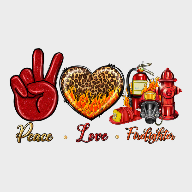 Peace Love Firefighter Urban Hoodie by BundleAndBundleShop | Teevron